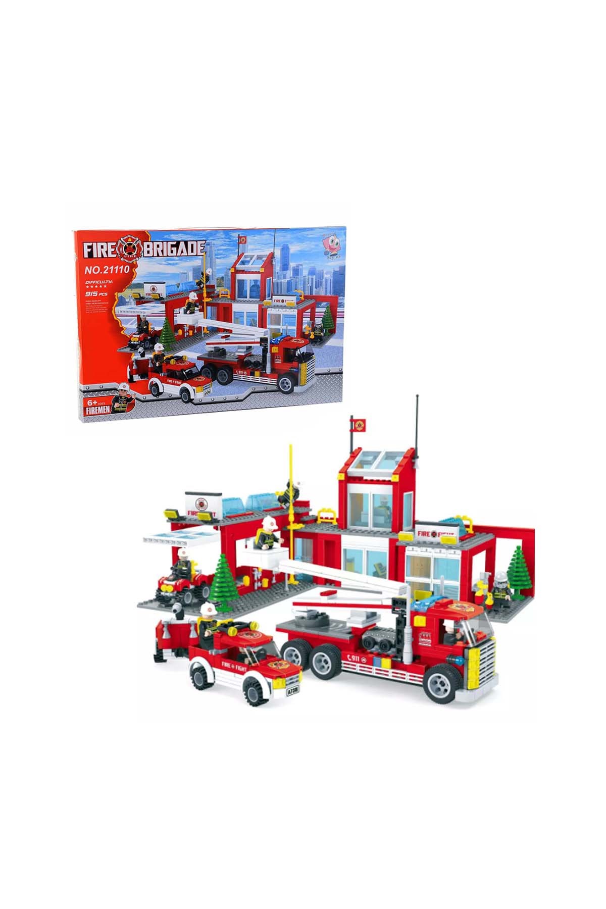 Bircan Bricks 915 Parça İtfaiye Seti Lego