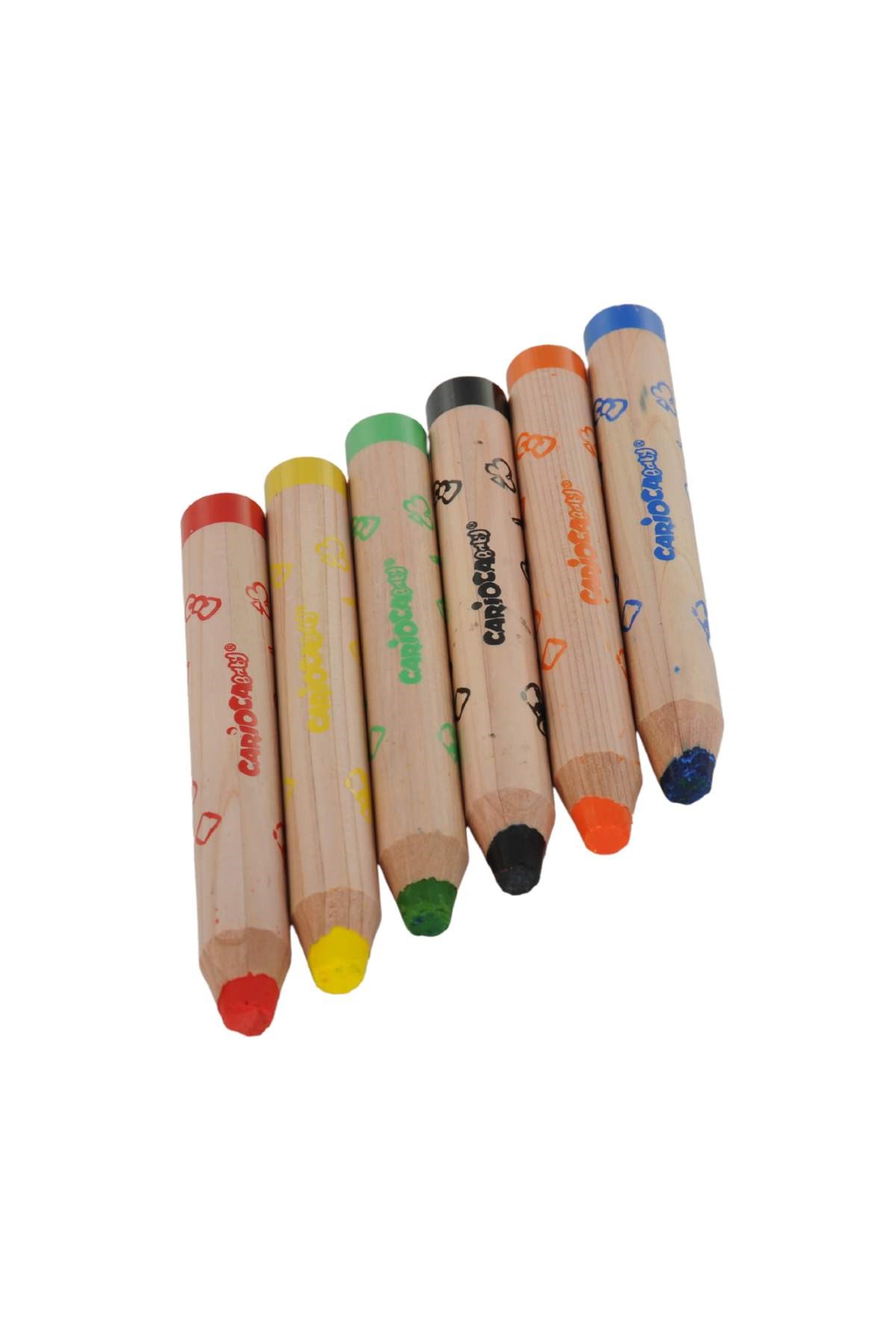 Carioca Boya Kalemi 6 Lı Kalem Traş Hediyeli
