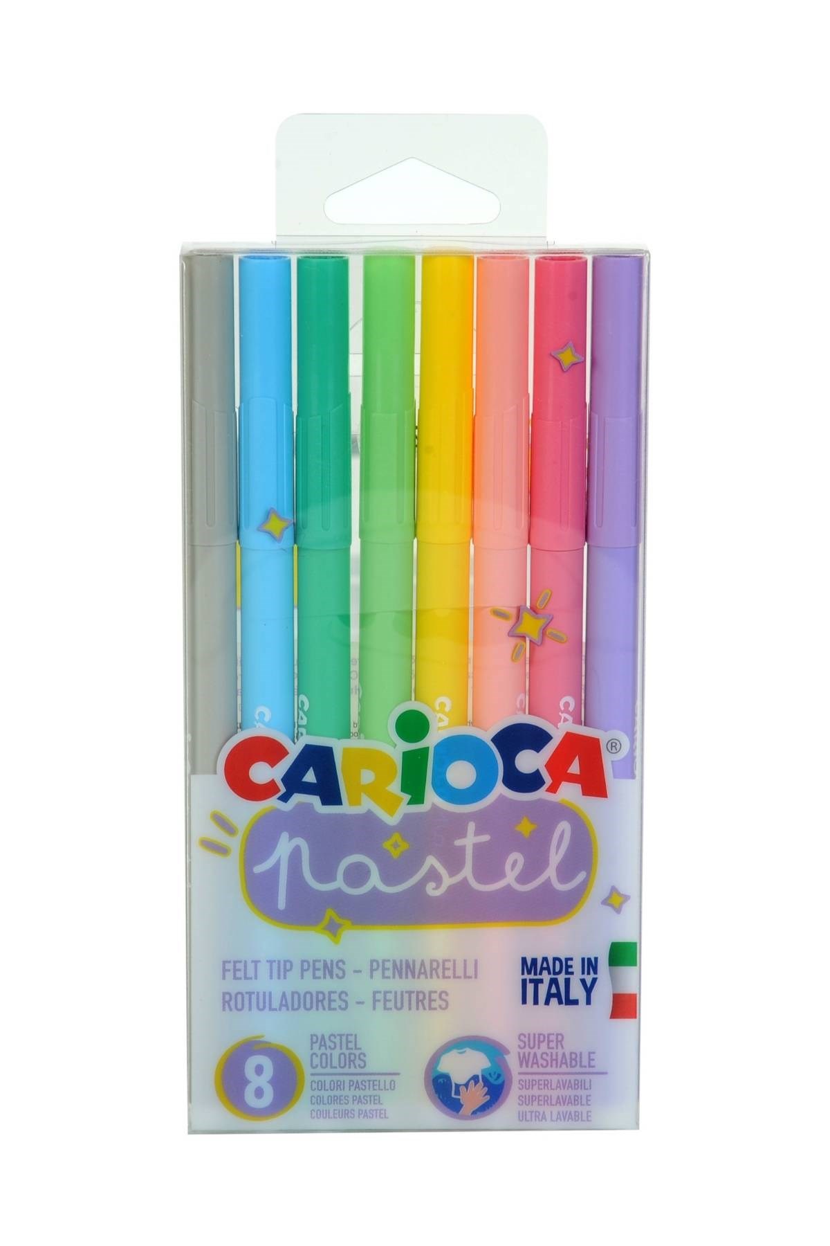 Carioca Pastel Süper Yıkanabilir Keçeli Kalem 8 Li