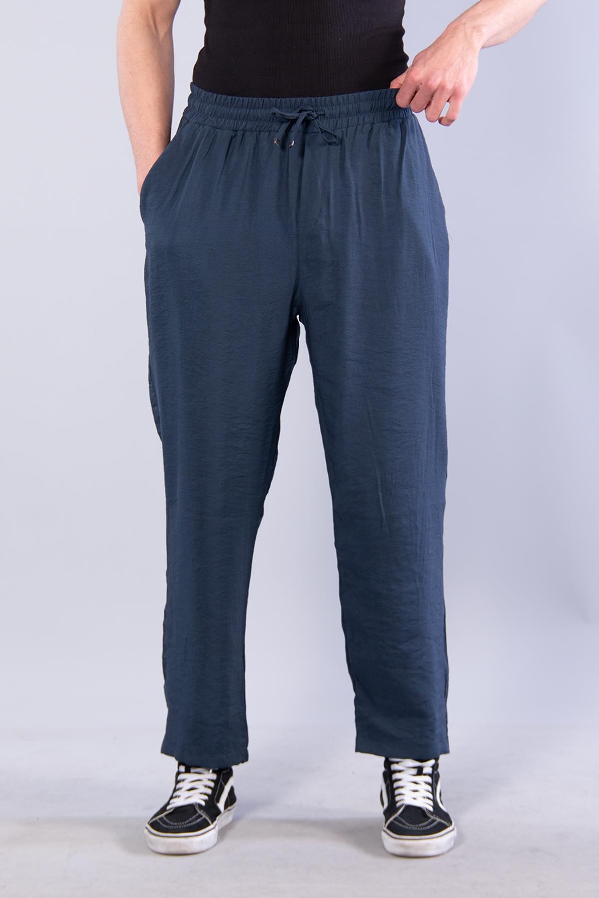 1639 Beli Lastik İpli Pantolon