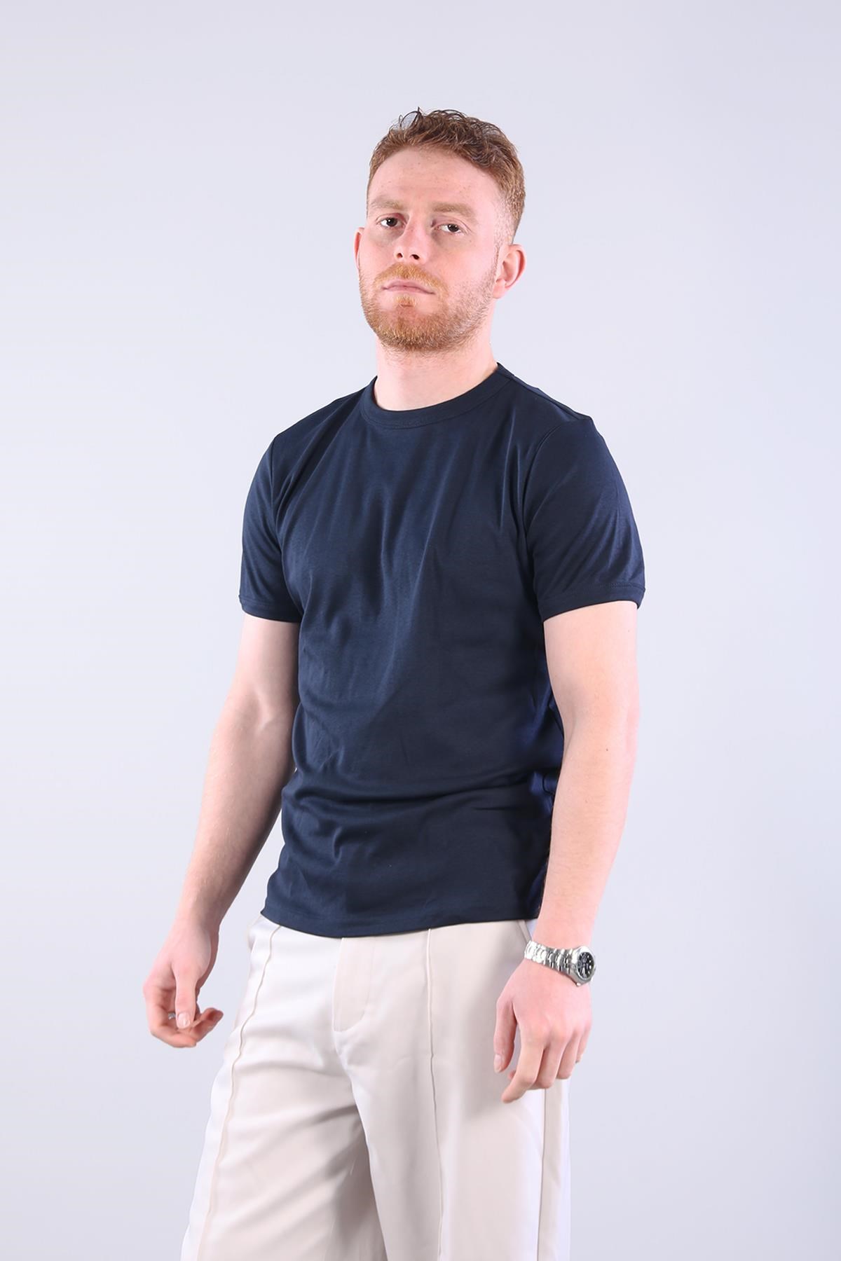 2143-1 Full Need Ribana O Yaka T-shirt