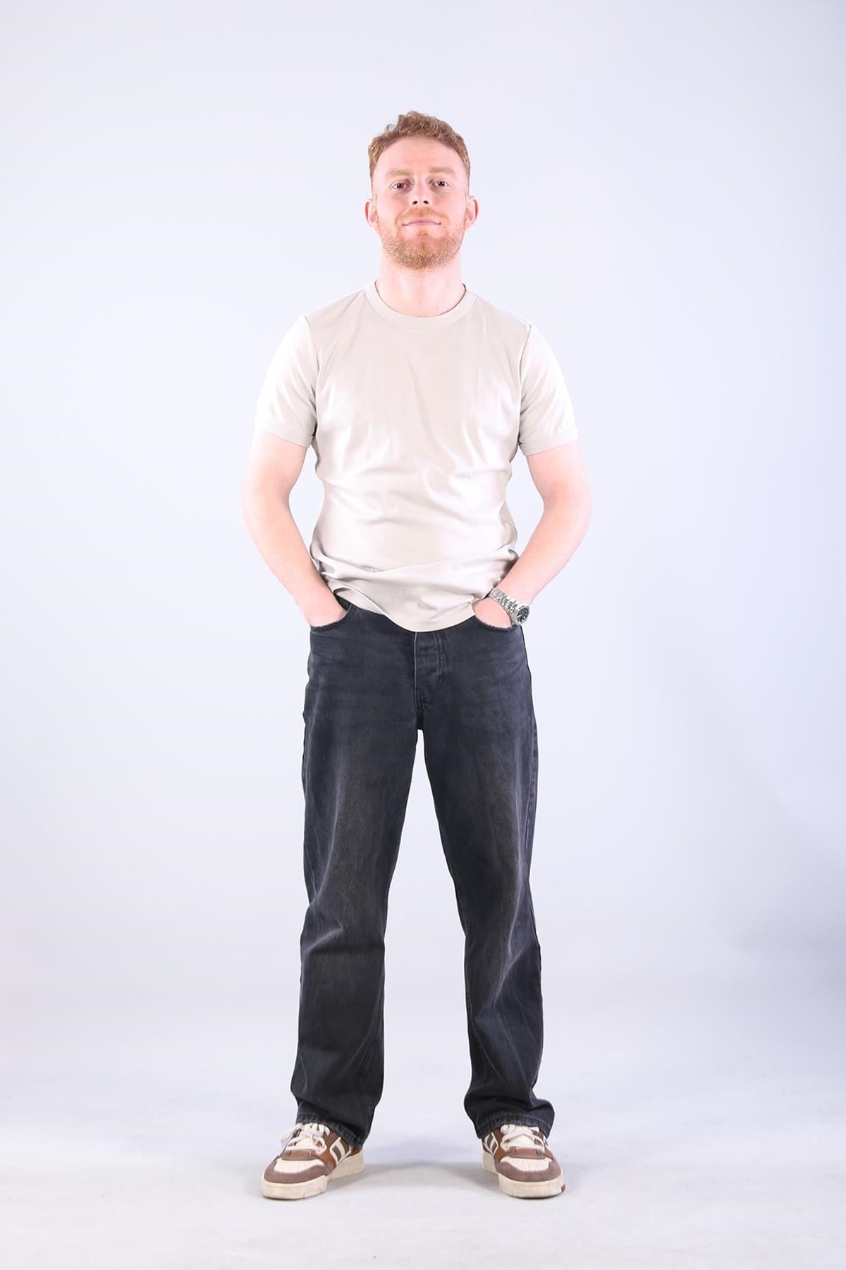 2143-1 Full Need Ribana O Yaka T-shirt