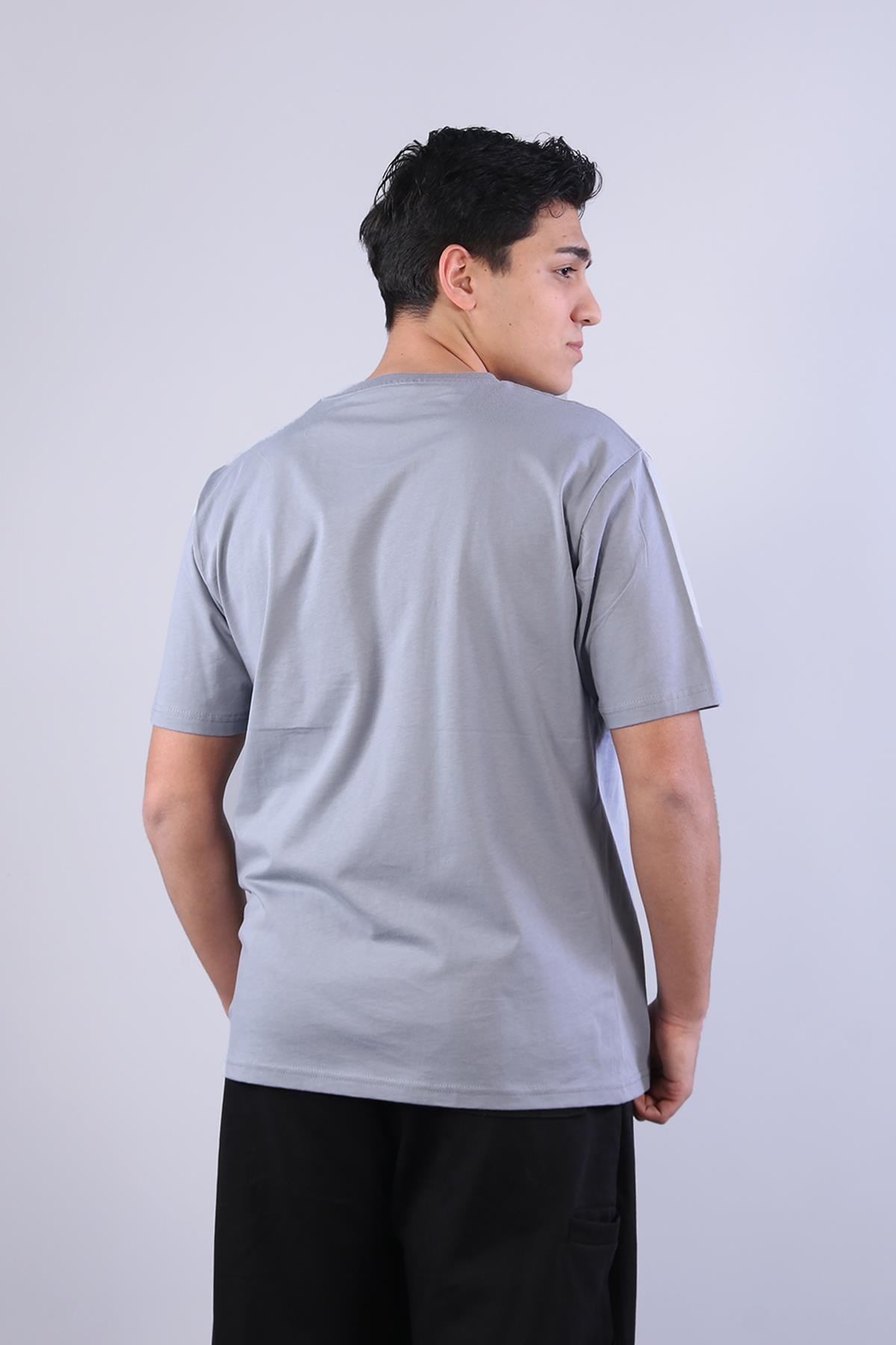 2271 Baskı 3 O yaka 24*1 Süprem Oversize T-shirt