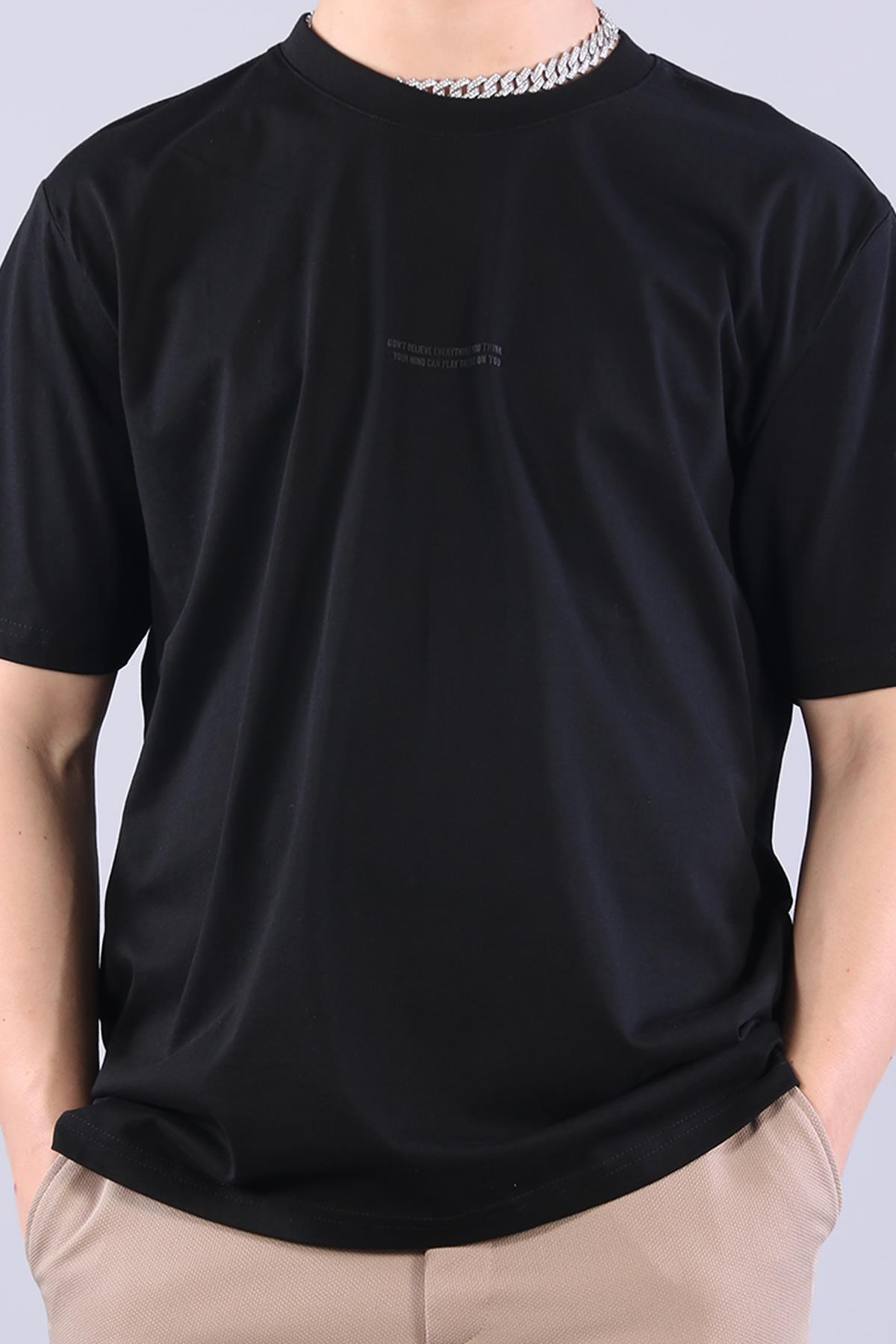 2271 Baskı 3 O yaka 24*1 Süprem Oversize T-shirt