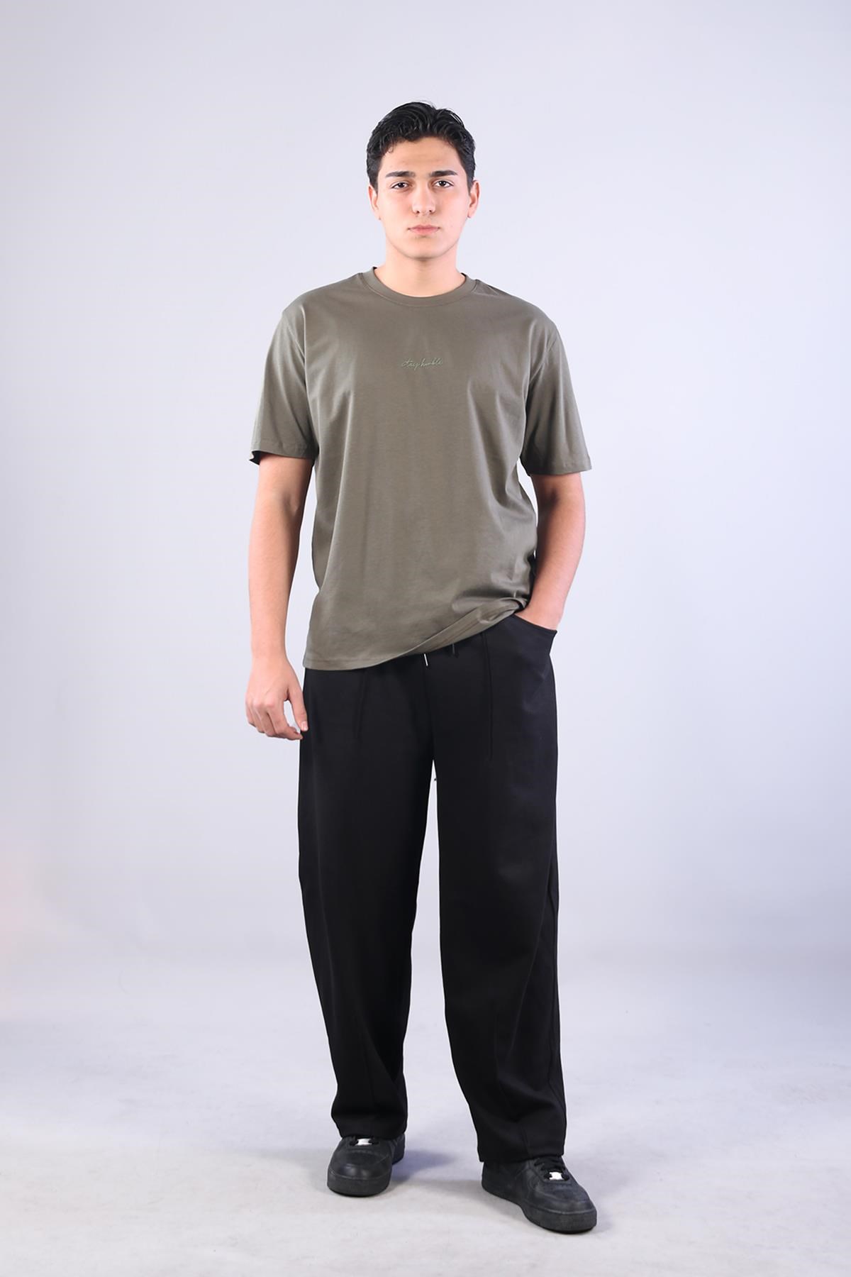 2271 Baskı 4 O yaka 24*1 Süprem Oversize T-shirt