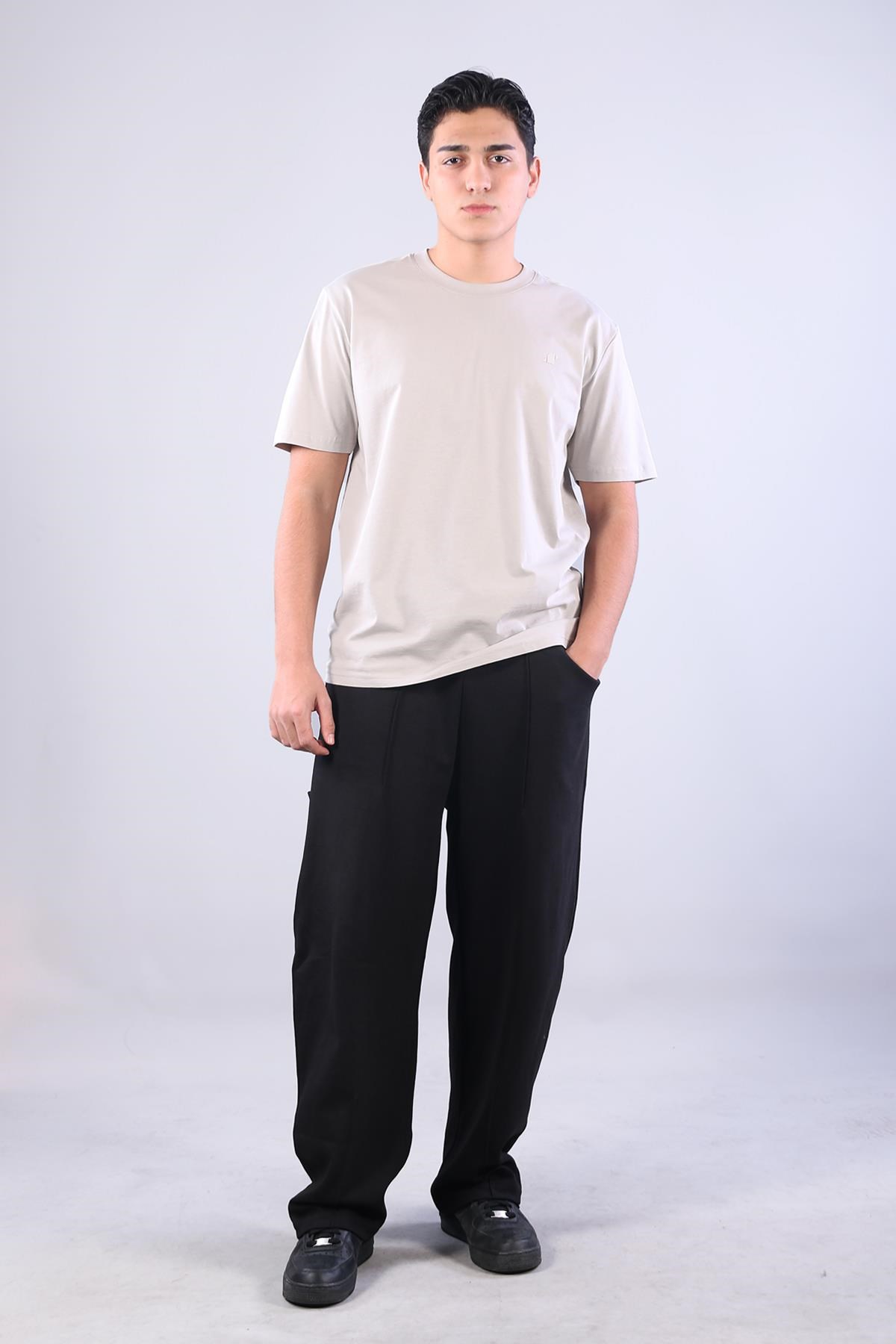2271 Baskı 4 O yaka 24*1 Süprem Oversize T-shirt