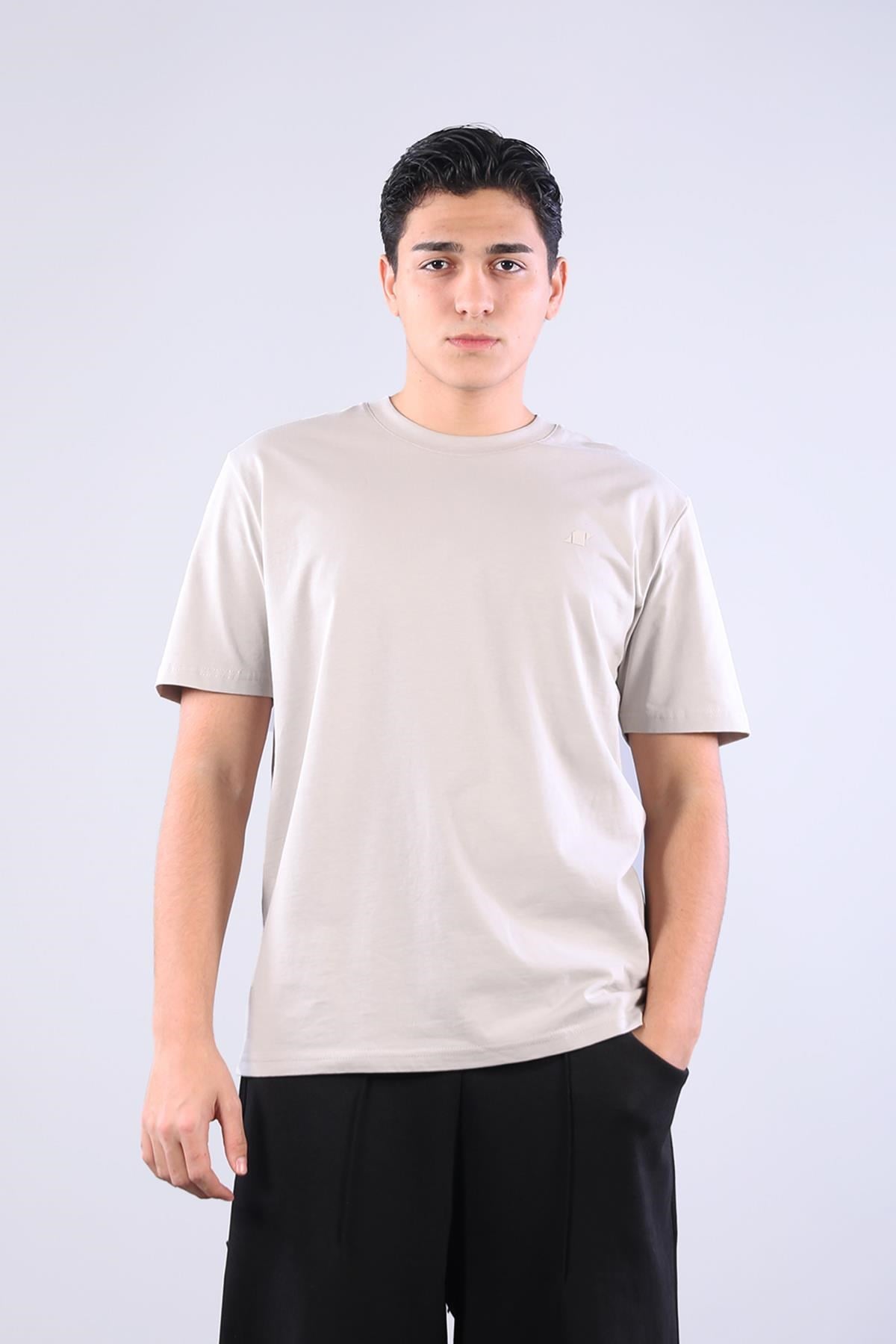 2271 Baskı 4 O yaka 24*1 Süprem Oversize T-shirt