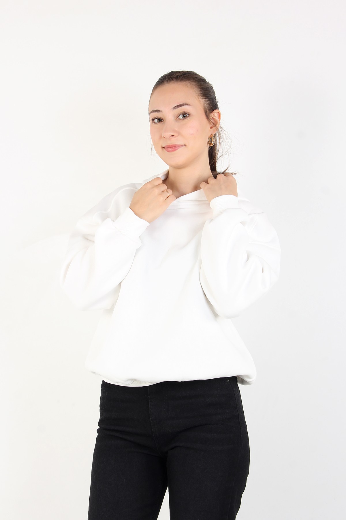 25122 Kapşonlu 3 İplik Sweat