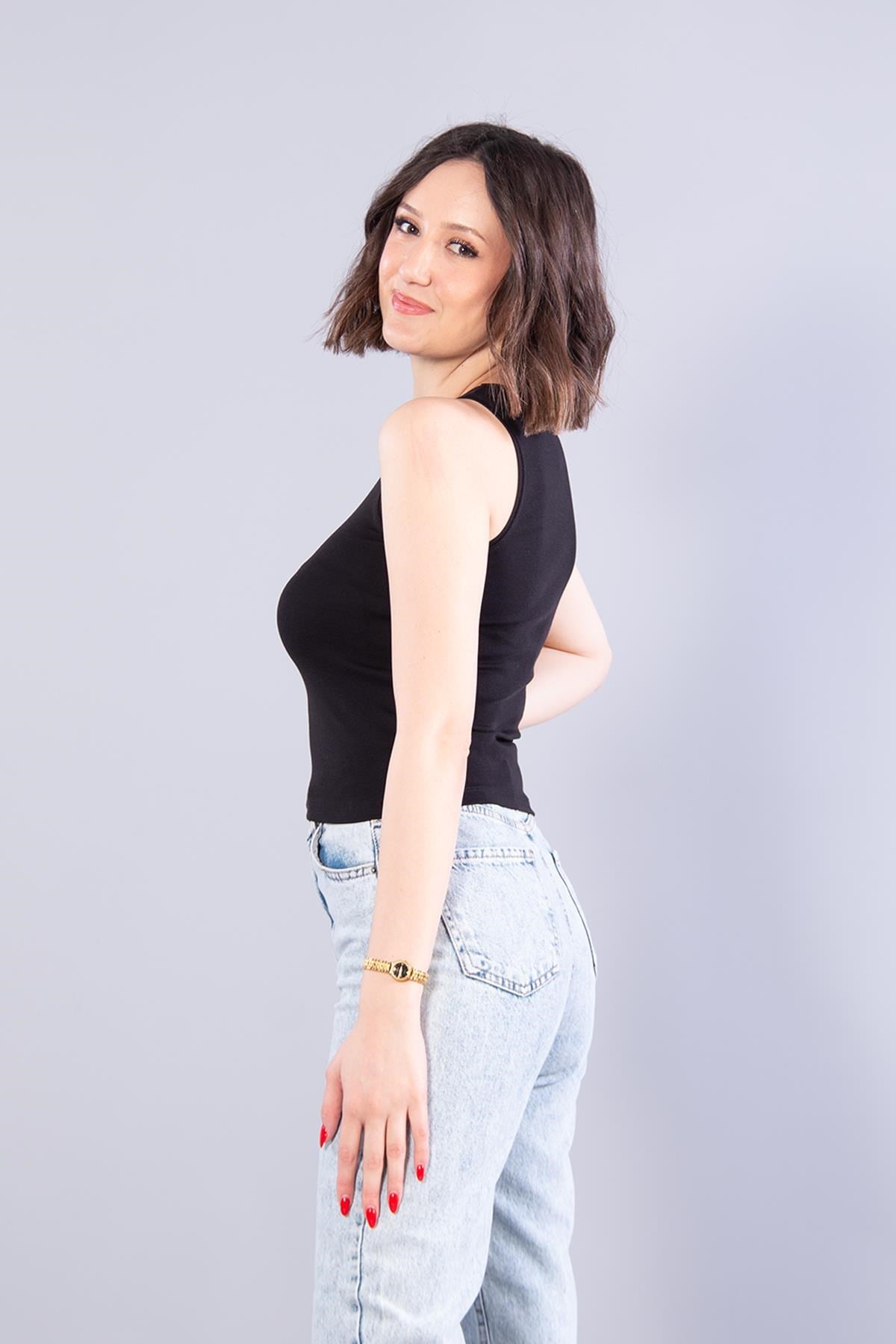 25597 Compak İnce Biyeli Ribana Atlet