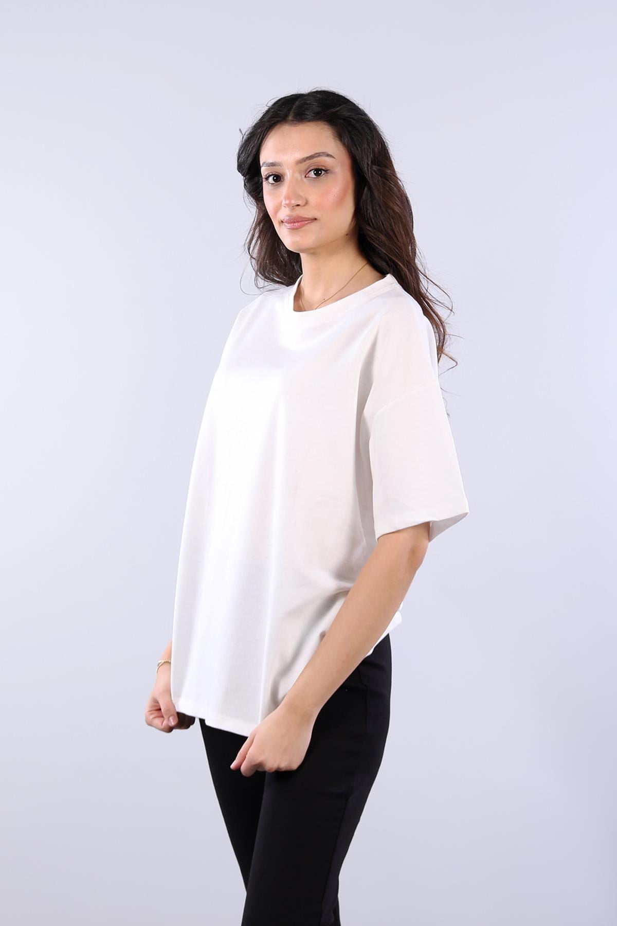 25620 İki İplik Düz T-shirt
