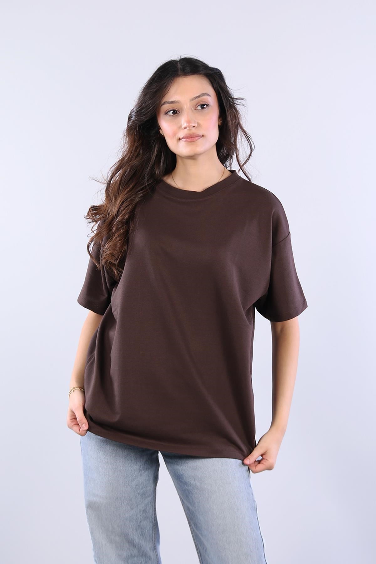 25620 İki İplik Düz T-shirt