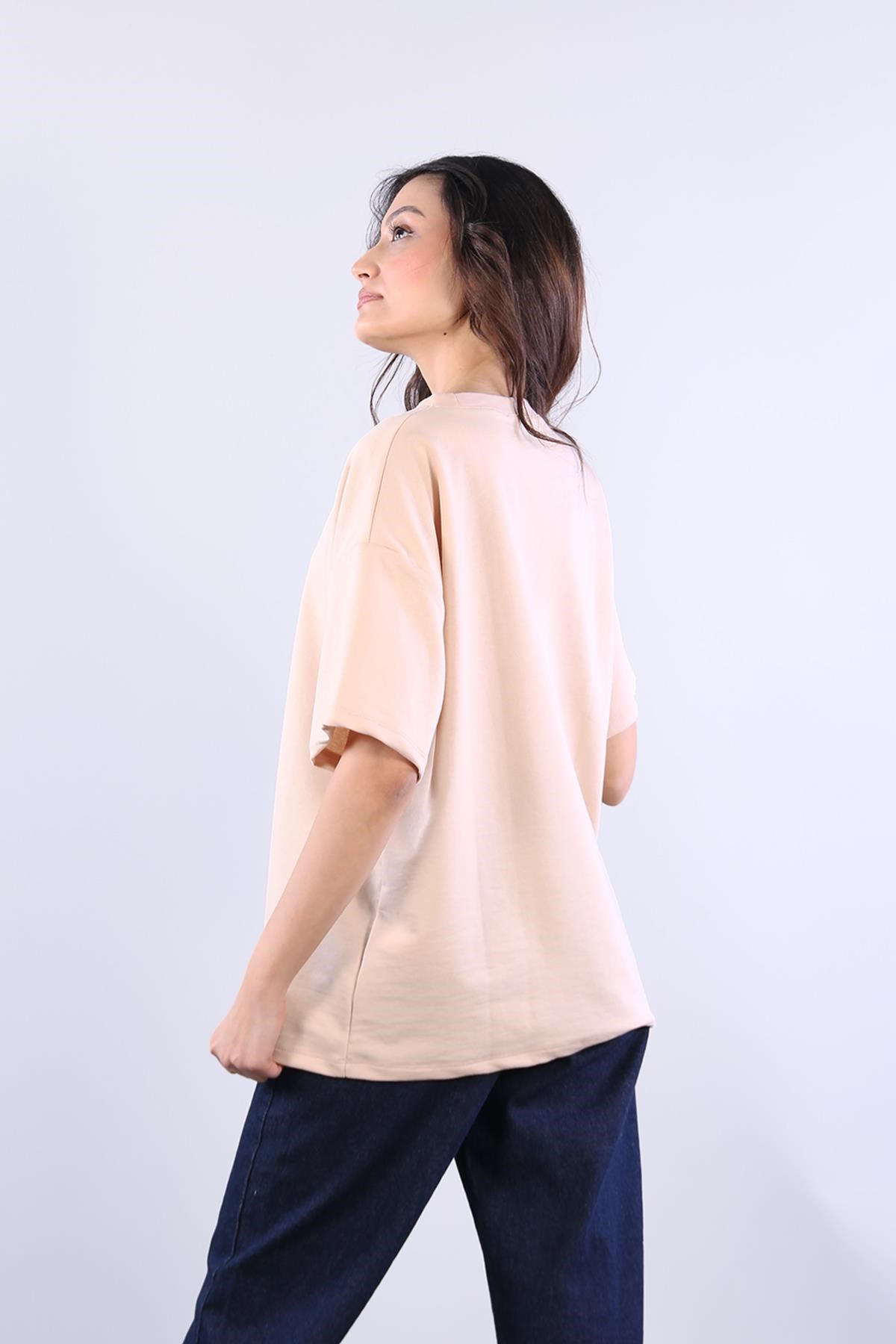 25620 İki İplik Düz T-shirt