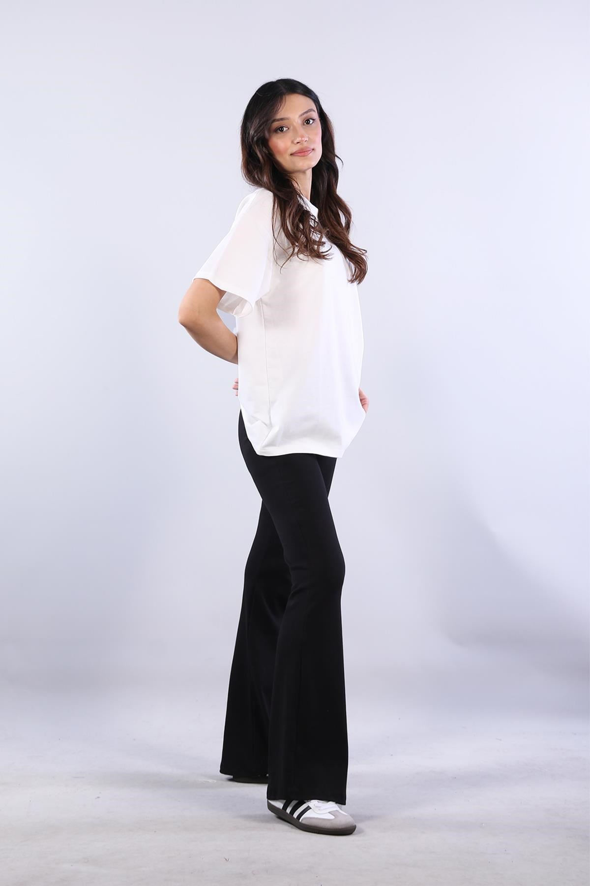 25620 İki İplik Düz T-shirt