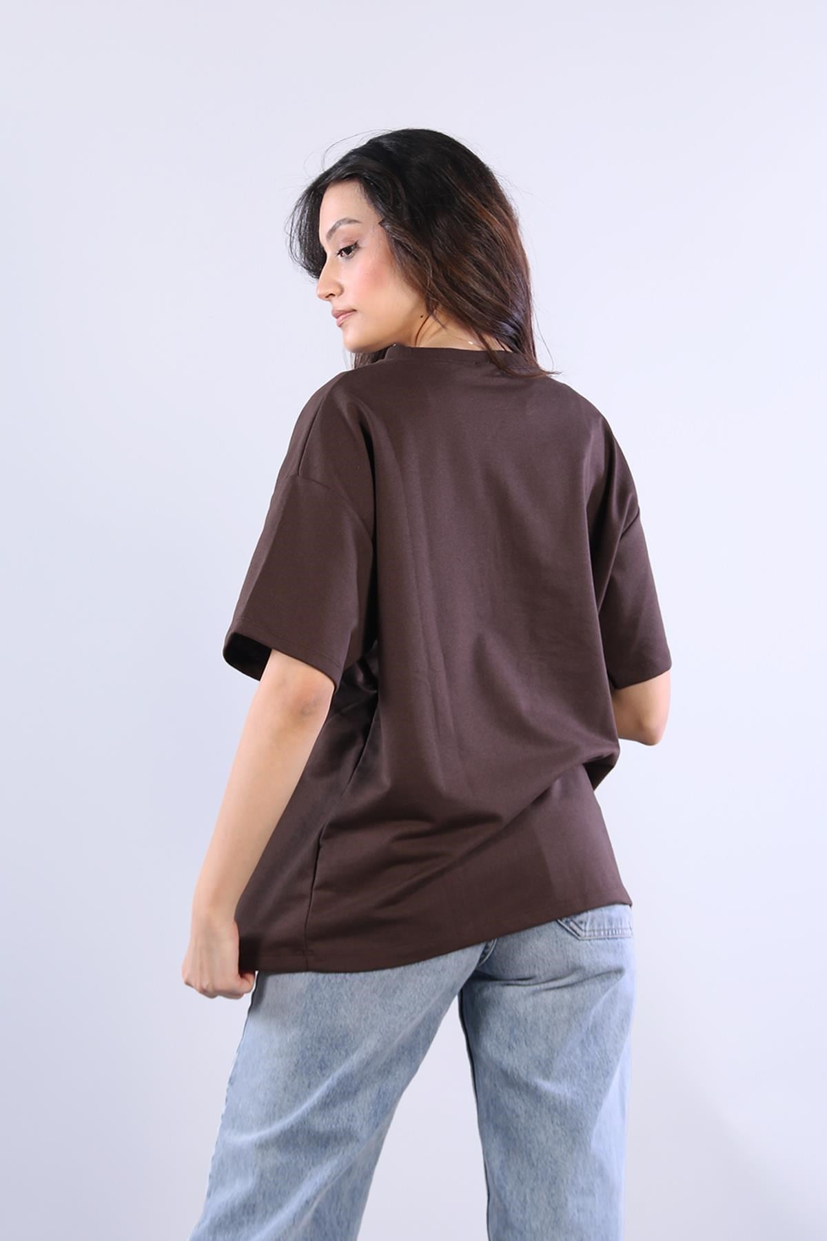 25620 İki İplik Düz T-shirt