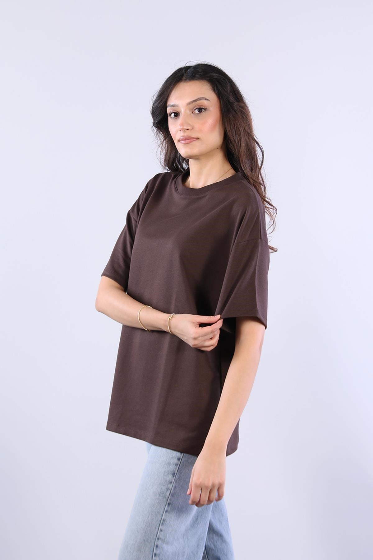25620 İki İplik Düz T-shirt