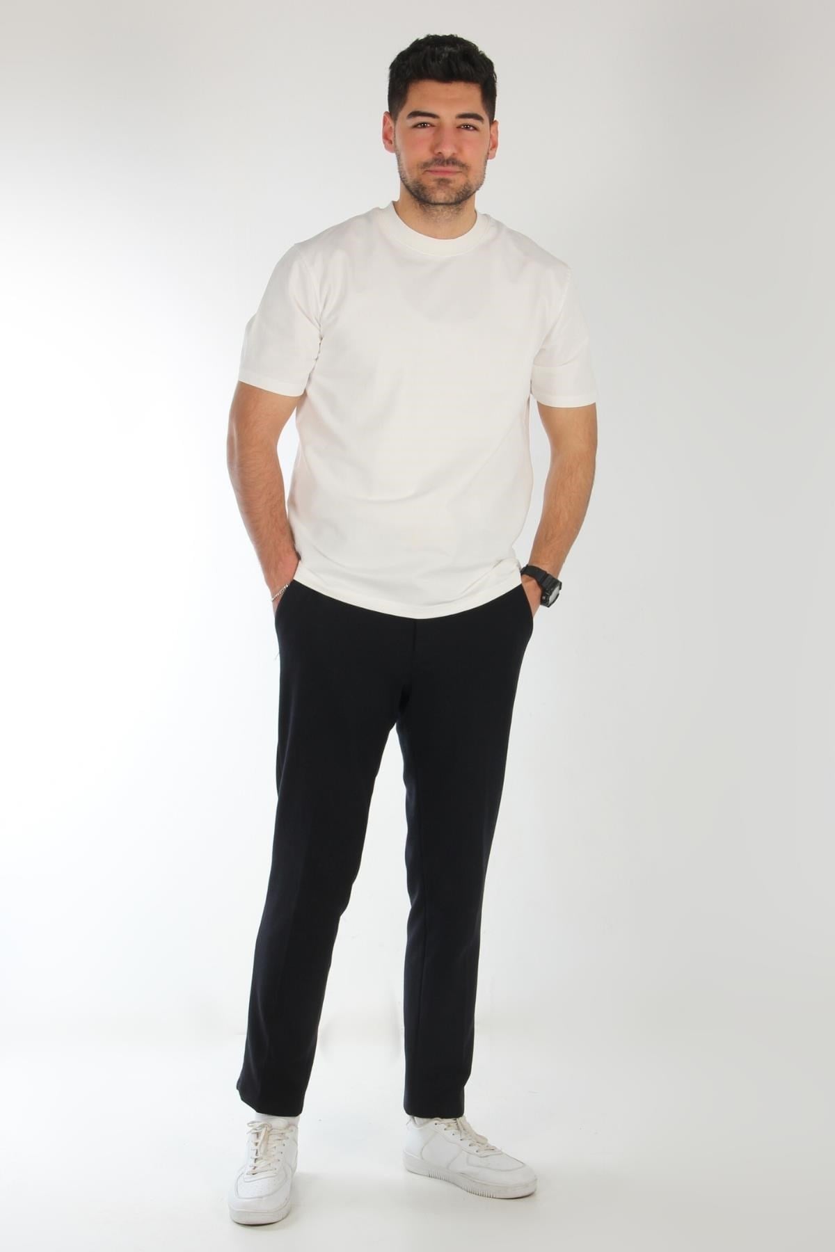 2610 Lyc İki İplik O yaka T-shirt