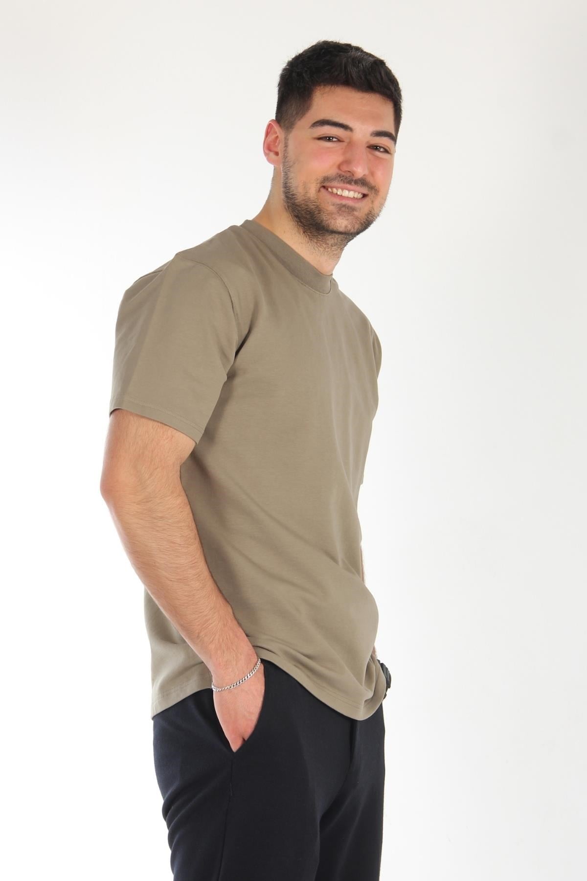 2610 Lyc İki İplik O yaka T-shirt