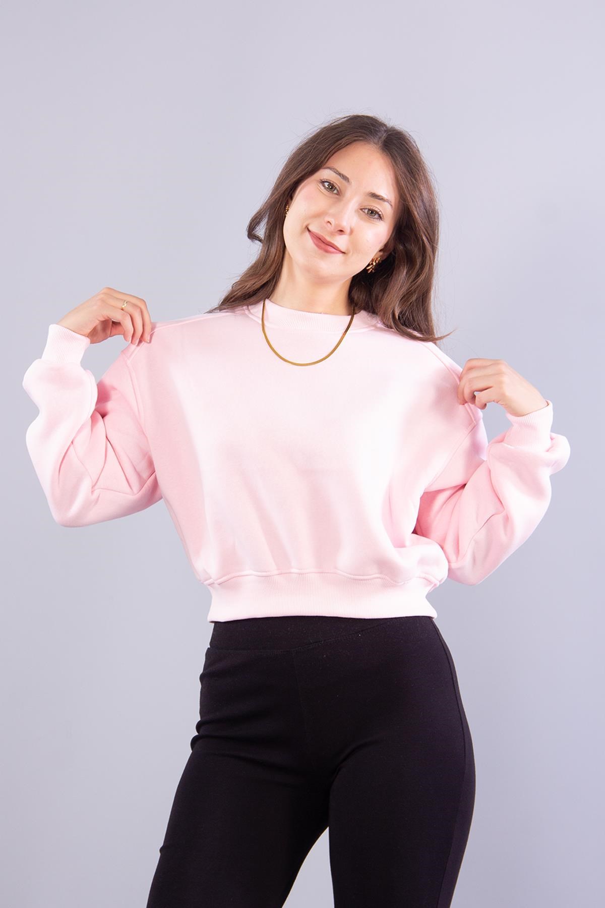 2705 Reglan Kol Altı Ribanalı Kısa Sweat