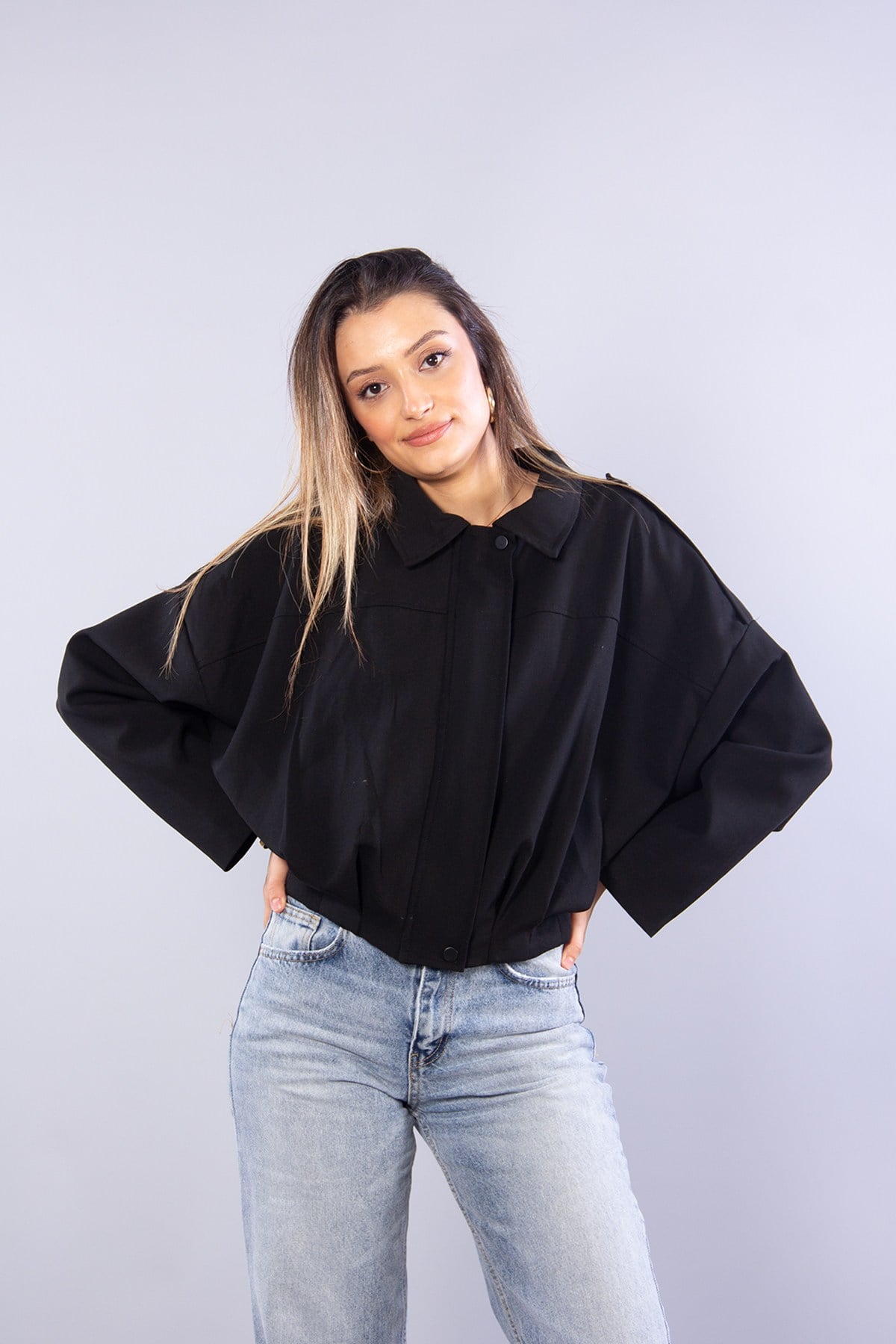 2978 Omzu Apoletli Bomber Ceket
