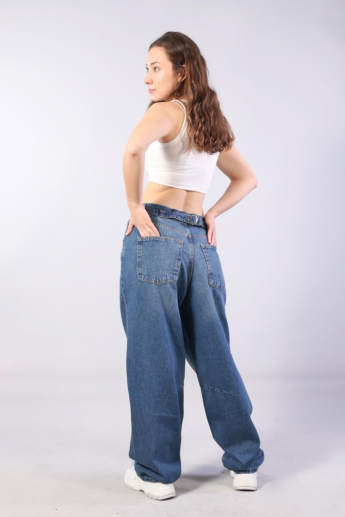 388 Kemer Tokalı Baggy Pantolon