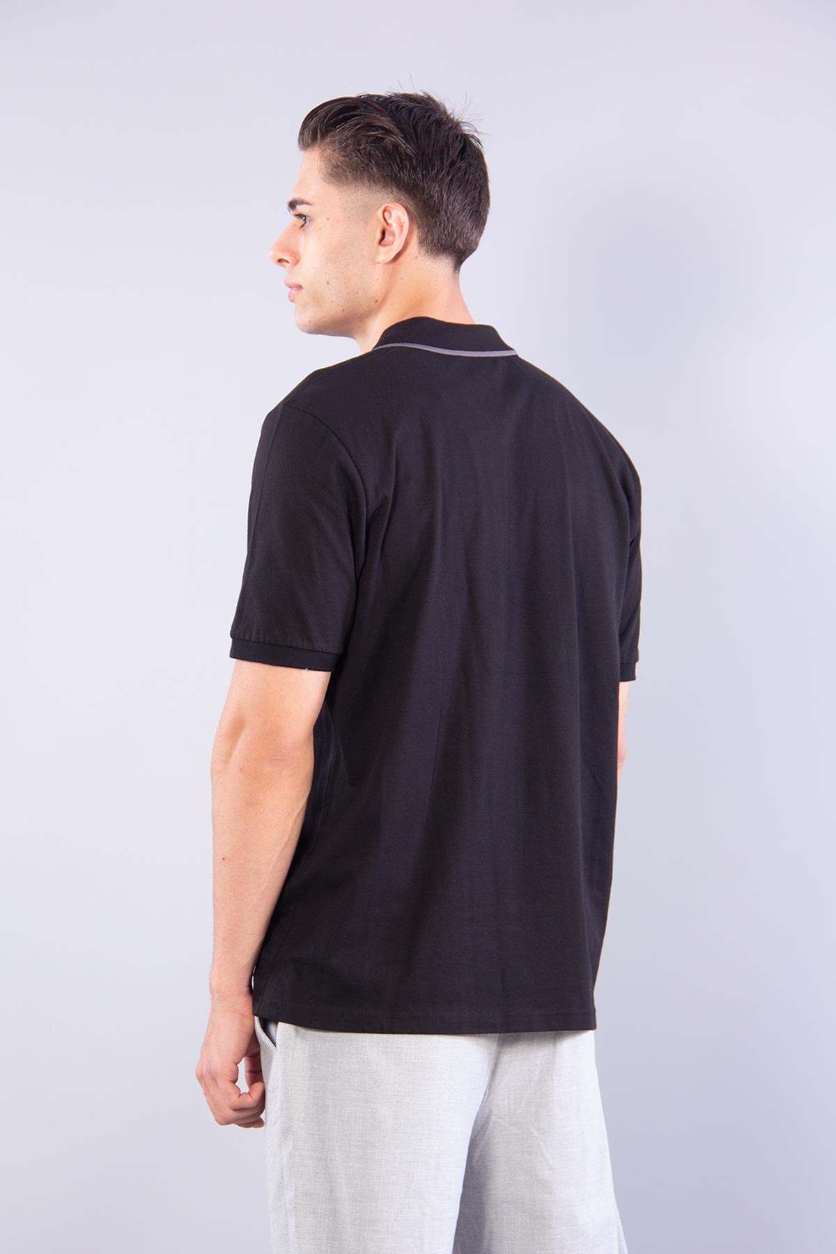 4062 Polo Yaka Fermuarlı T-shirt