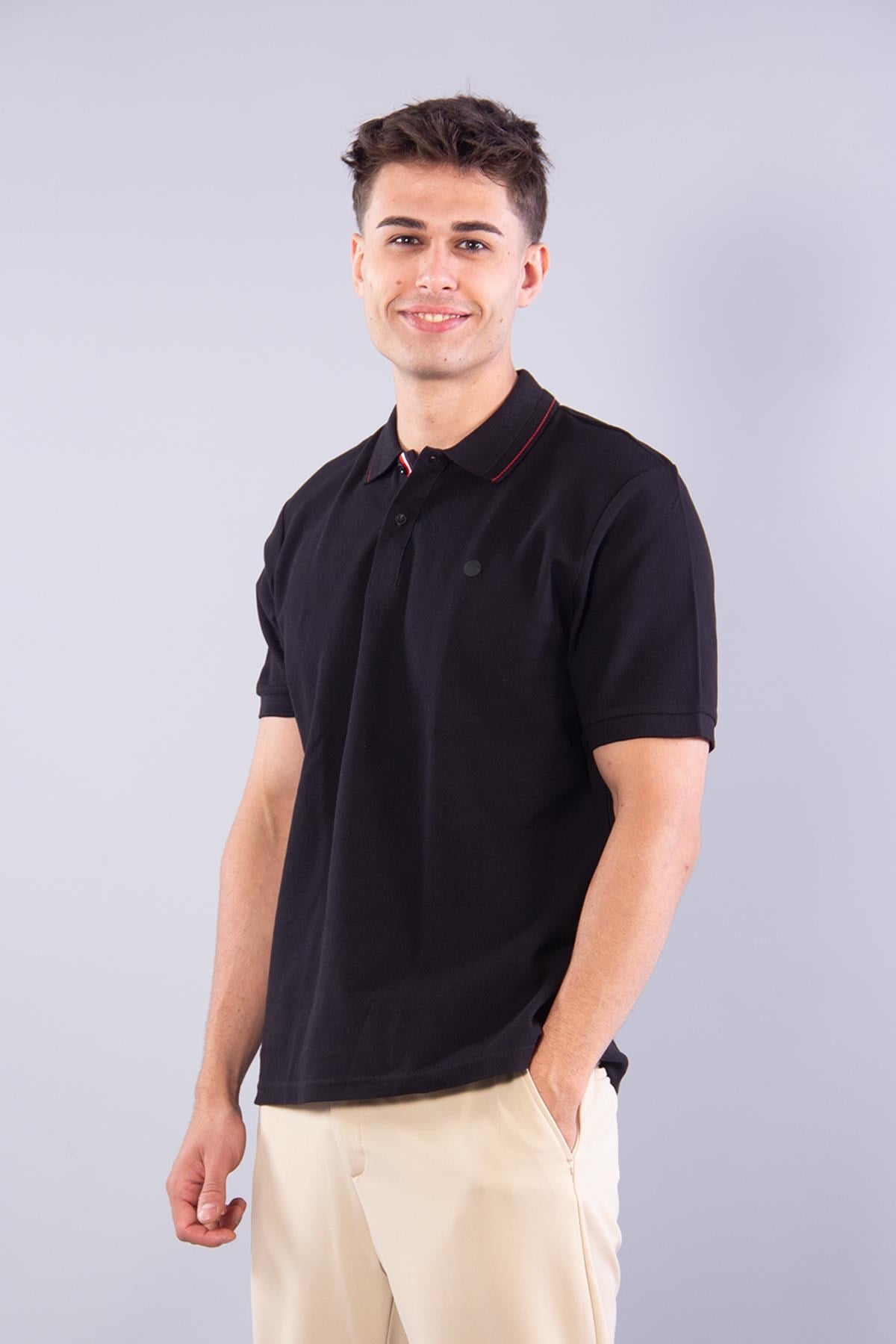4065 Polo Yaka Düğmeli T-shirt