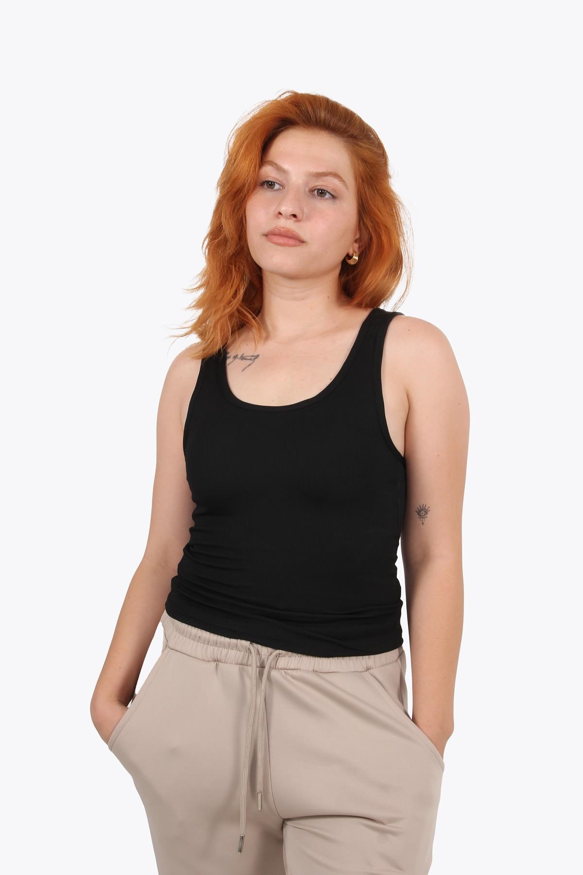 5058 İçi Kaplı Crop Atlet