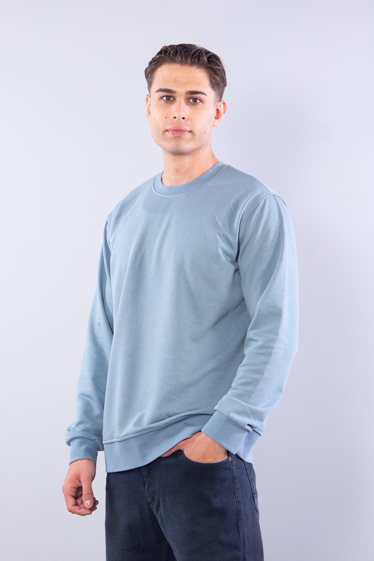 5879 Üç İplik Şardonsuz Sweat