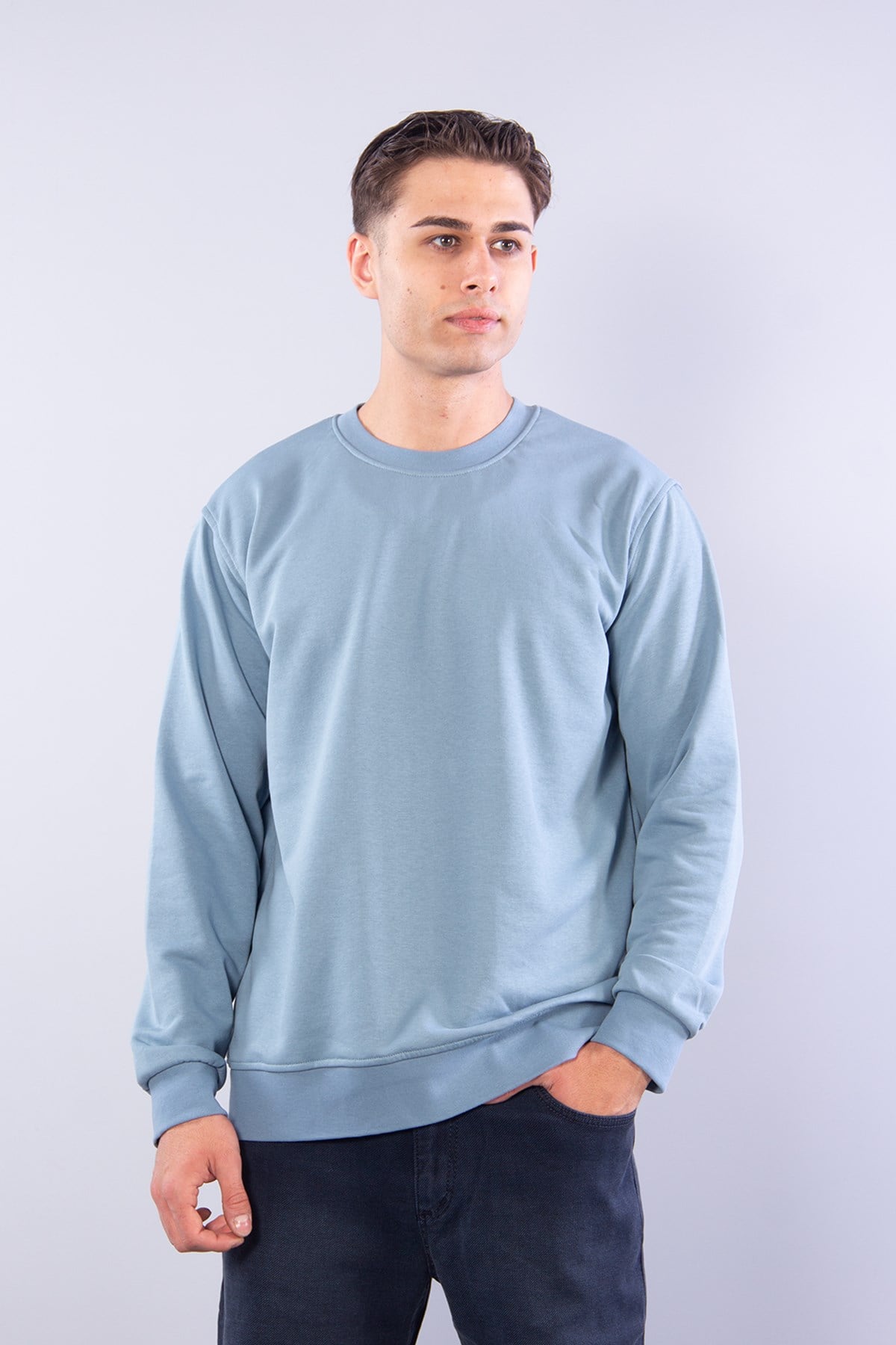 5879 Üç İplik Şardonsuz Sweat