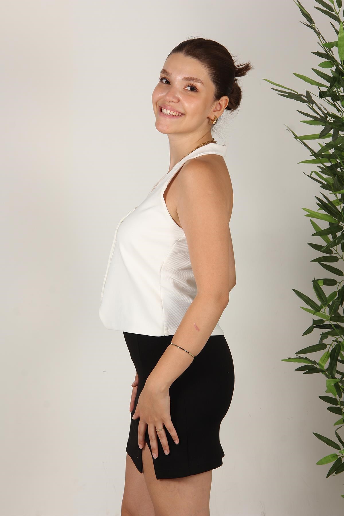 6515 (N-2088) Boyundan Geçirmeli Ottoman Yelek