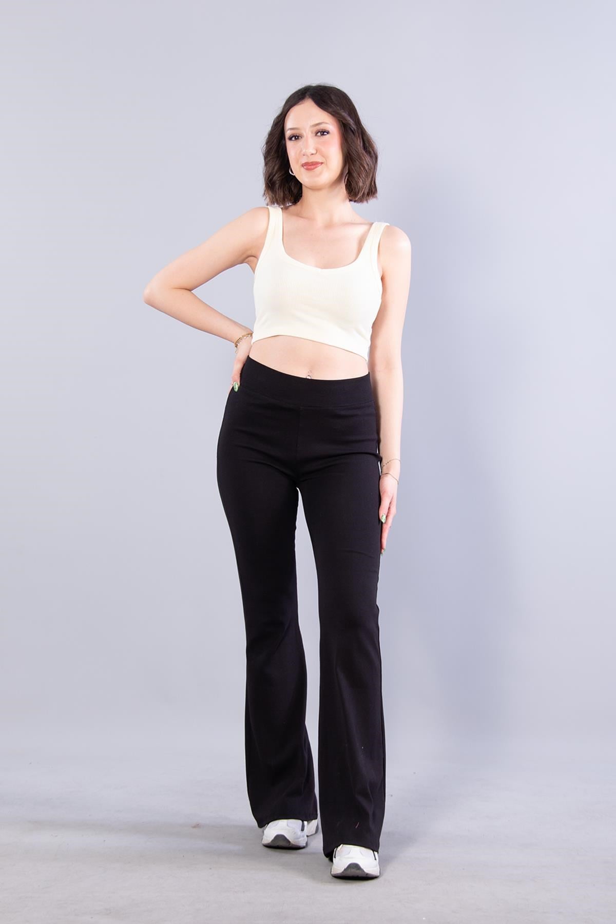 6695 (N-2299) V Yaka Kalın Askılı Kaşkorse Crop