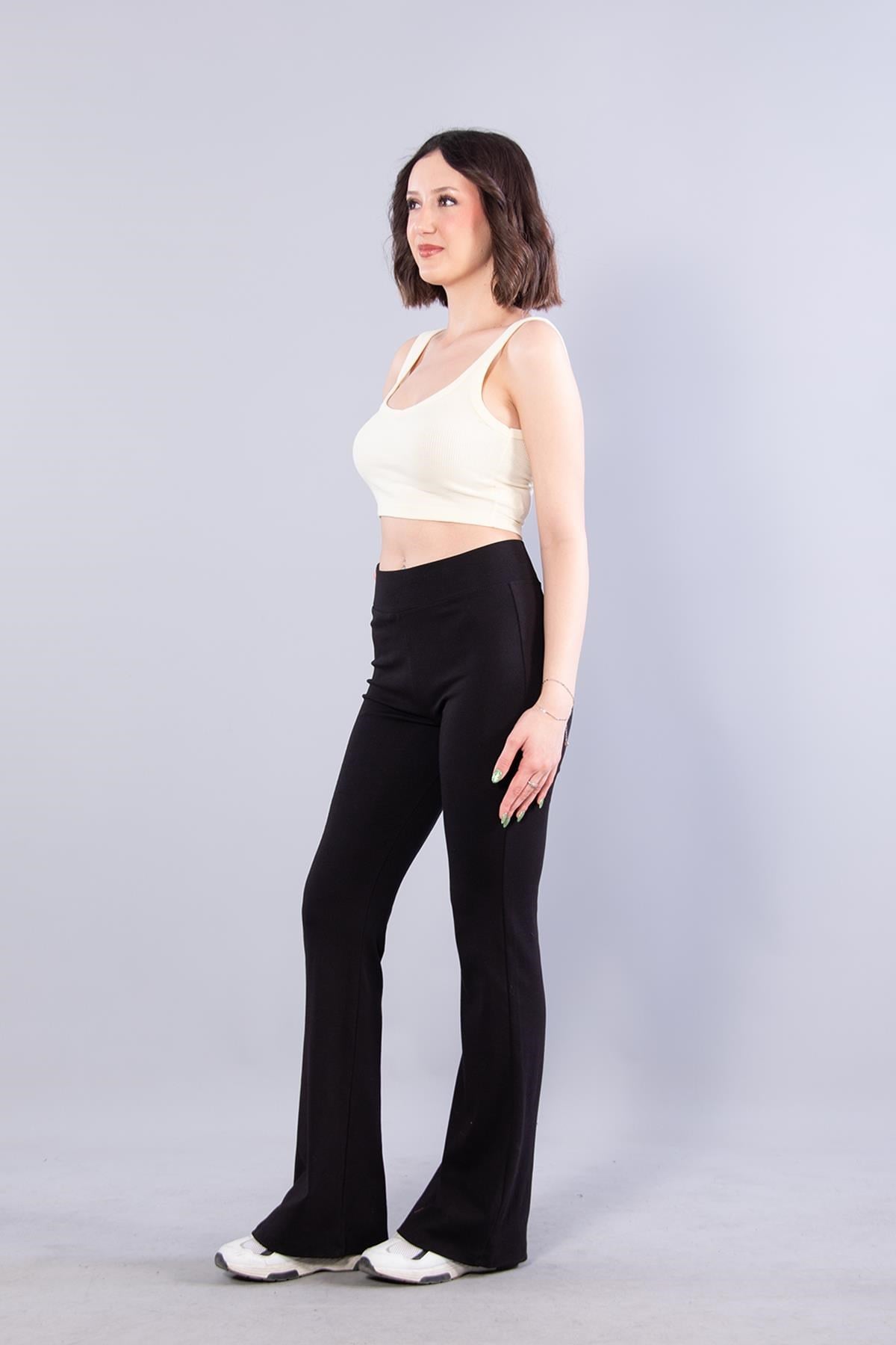6695 (N-2299) V Yaka Kalın Askılı Kaşkorse Crop