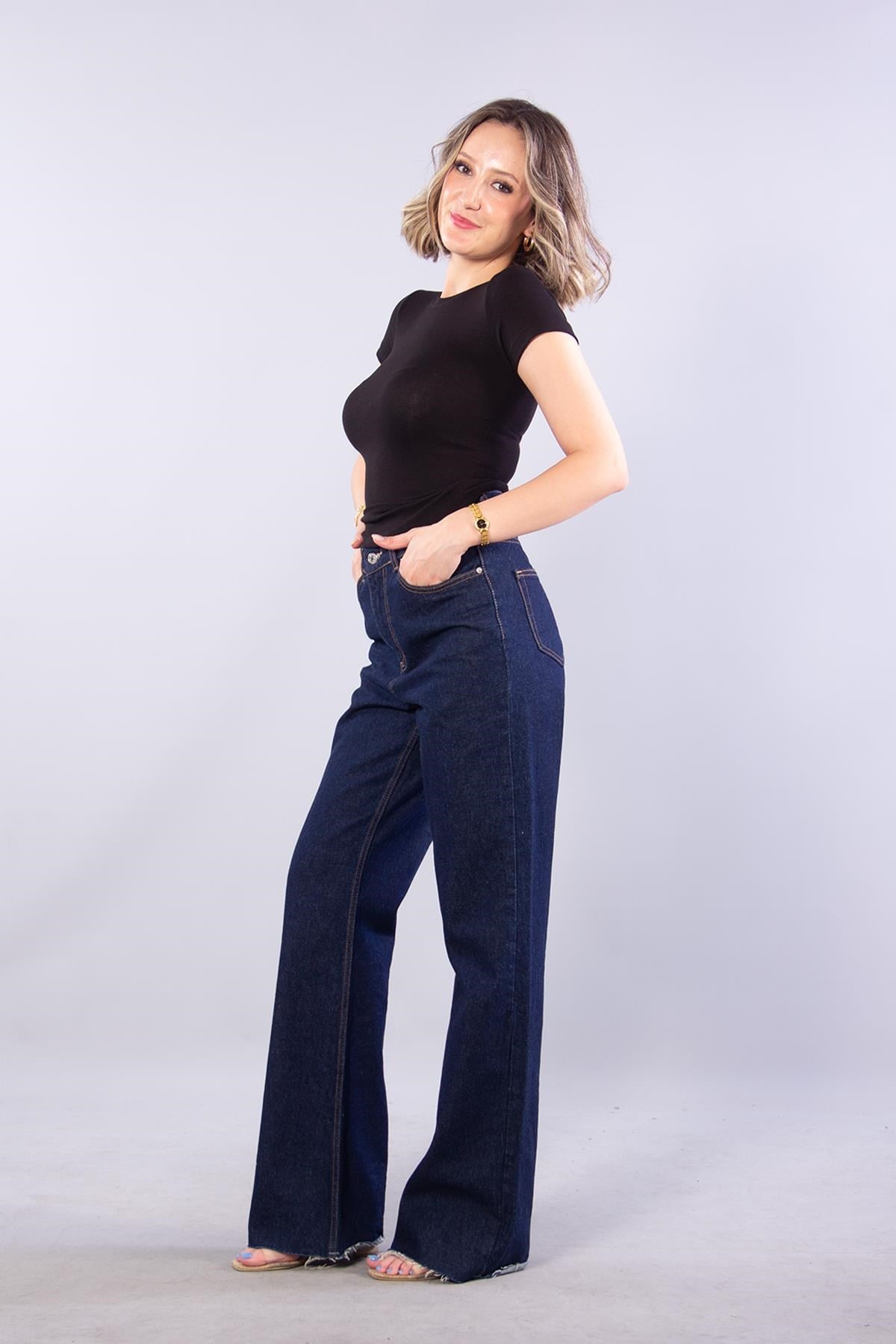 6703 (N-2046) Kısa Kollu Bisiklet Yaka Body