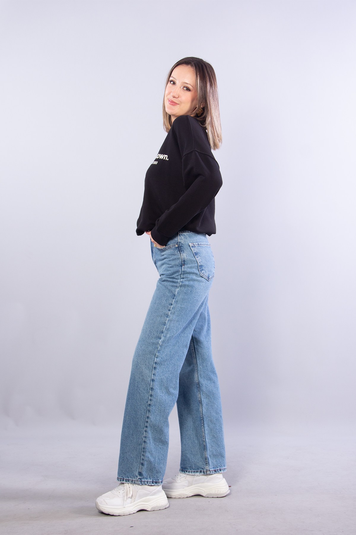 7055 Nashville Hometown Baskılı 2 İp Şardonsuz Sweat