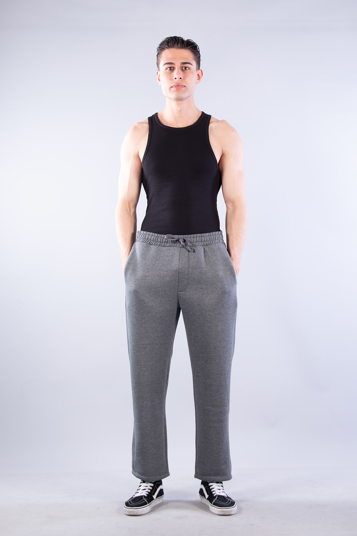 8040 Şardonlu Üç İplik Baggy Pantolon