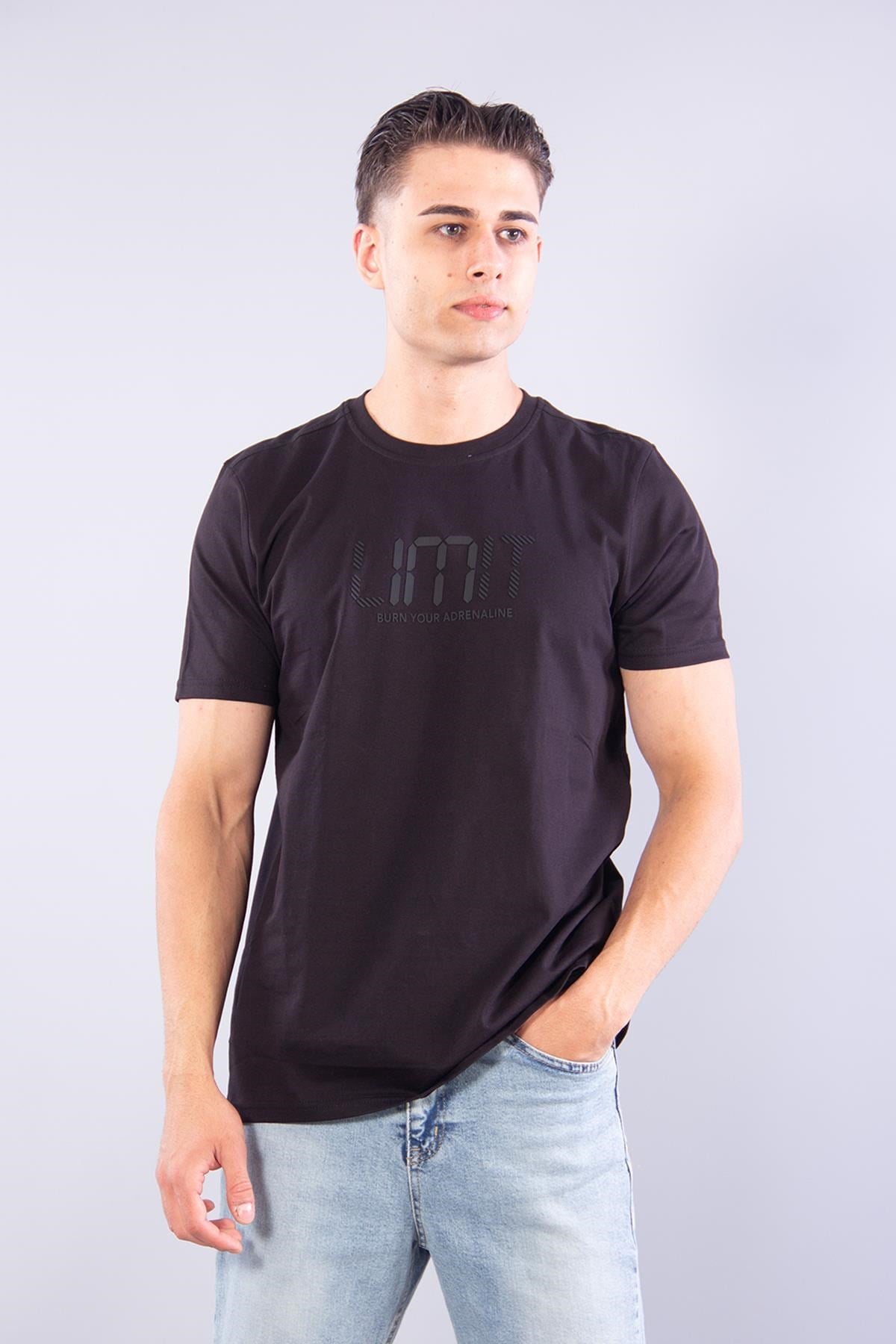 8262 Limit Baskılı O Yaka T-shirt