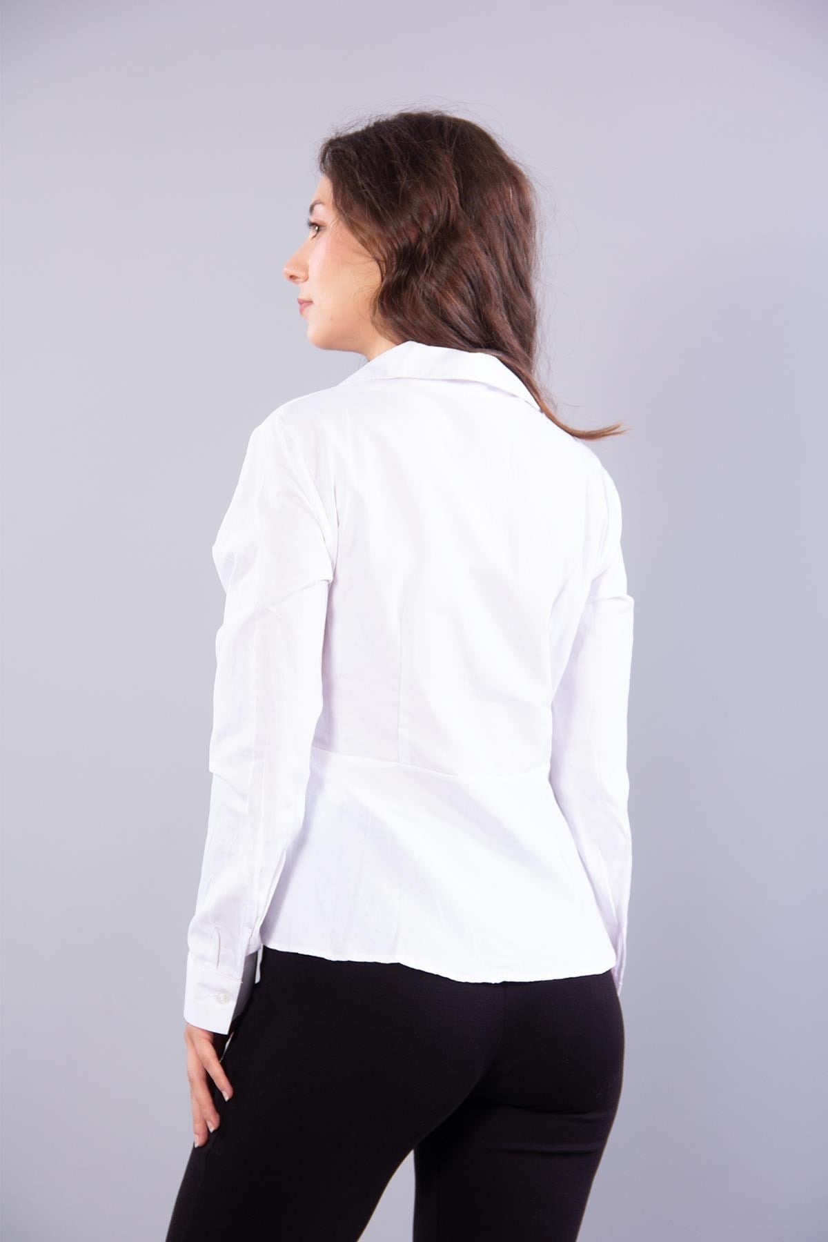 8317 Poplin Tokalı Gömlek