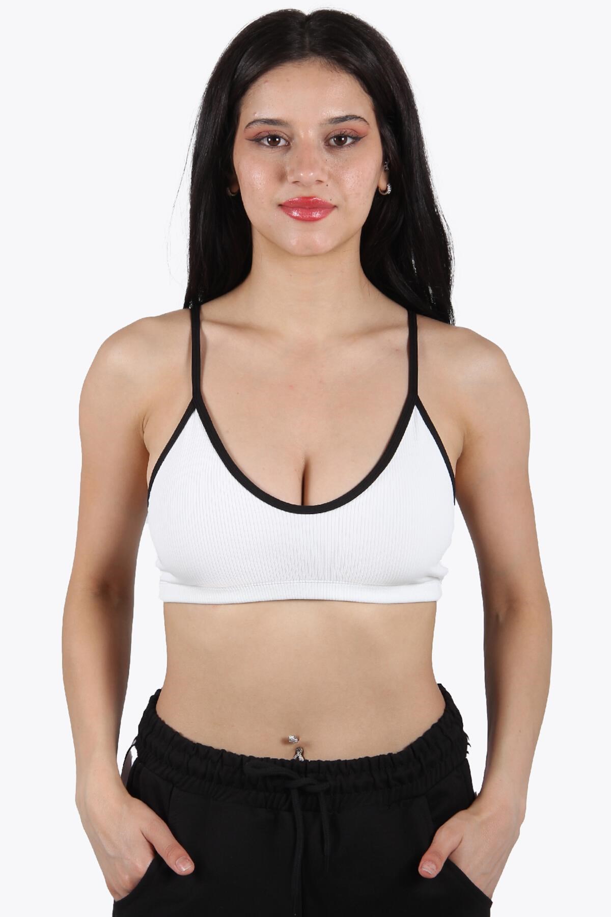 9045 Fitilli İp Askılı Basic Büstiyer