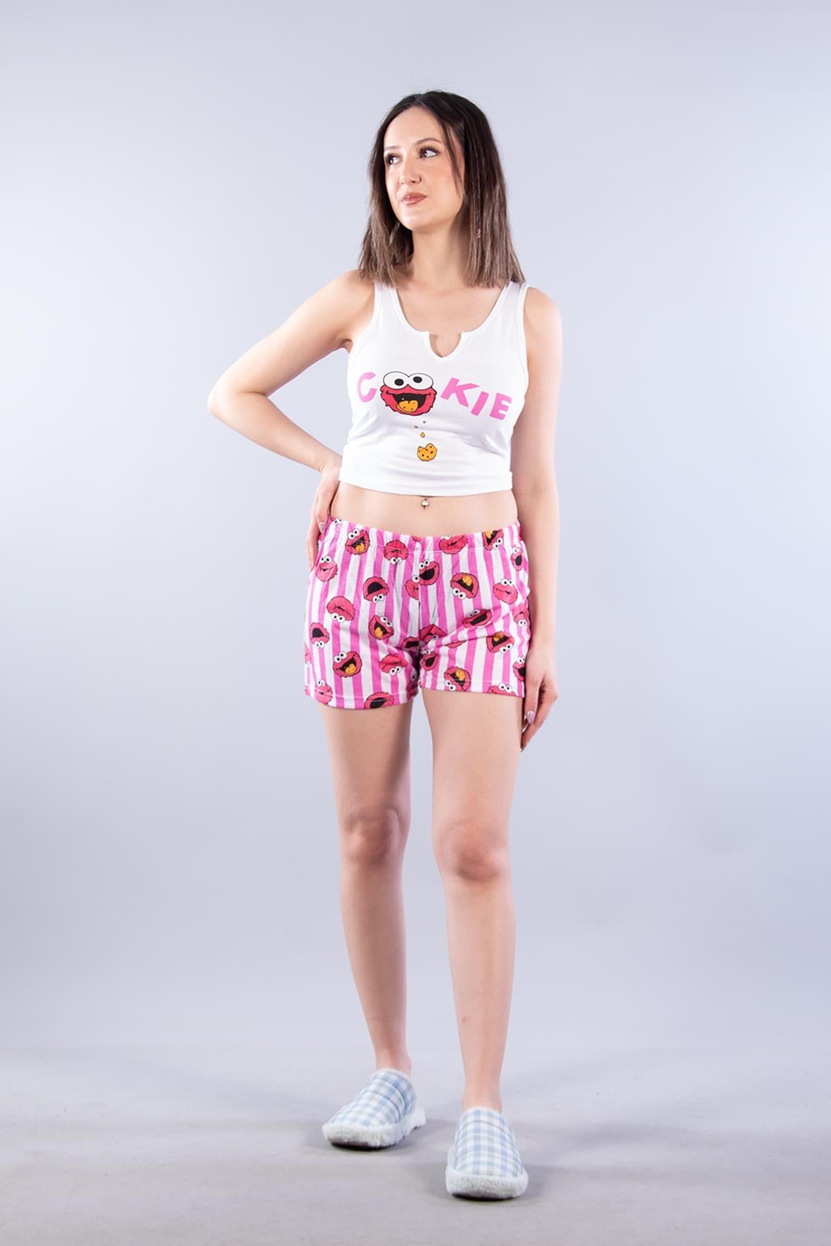 Askılı Şortlu Pijama Takımı