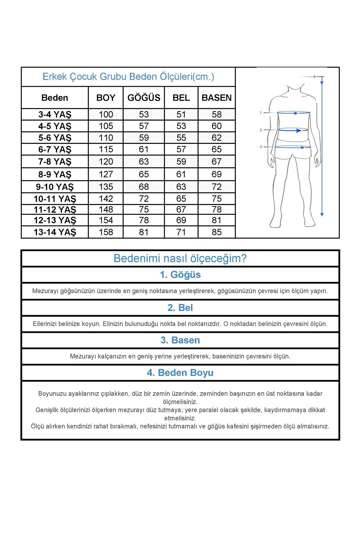 Penye Kumaş Ribanalı Okul Pantolon İki İplik 30/150 16-19 Yaş