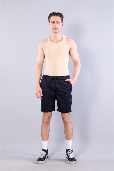 05 Beli İpli Kral Pike Üç Cep Duble Paça Şort