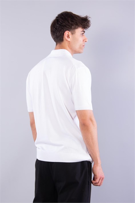 10046 Polo Yaka Düğmeli Kısa Kol T-shirt