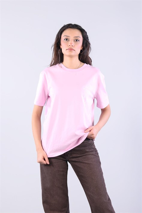 10576 La Dolce Vita Istakoz Baskılı O Yaka T-shirt