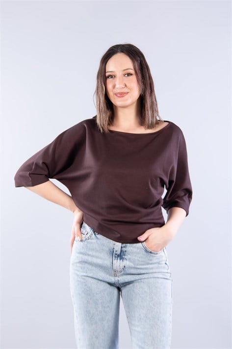 11044 Kayık Yaka Bluz