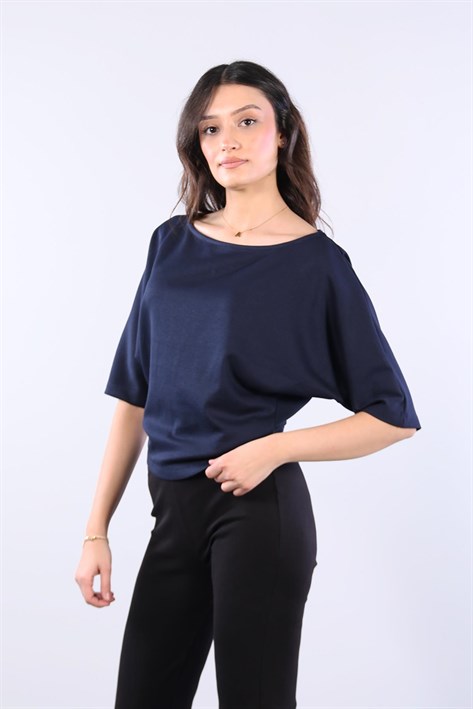 11044 Kayık Yaka Bluz