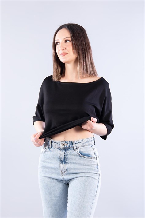 11044 Kayık Yaka Bluz