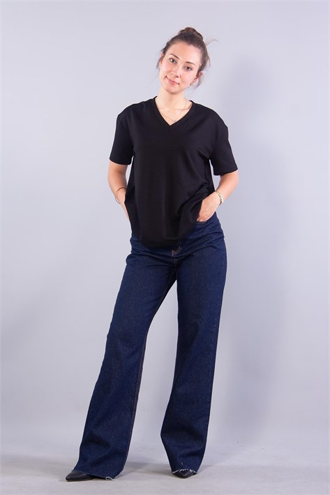 11340 V Yaka Modal T-shirt