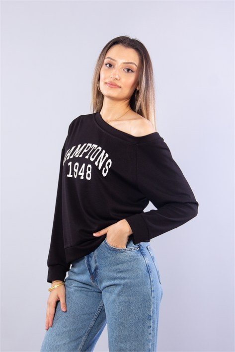 12465 Hamptons 1948 Açık Yaka Sweat