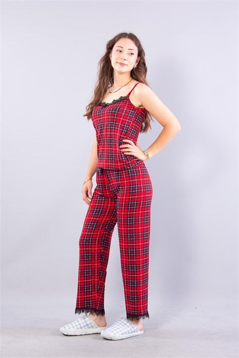 13926 İp Askılı Uzun Alt Pijama Takımı