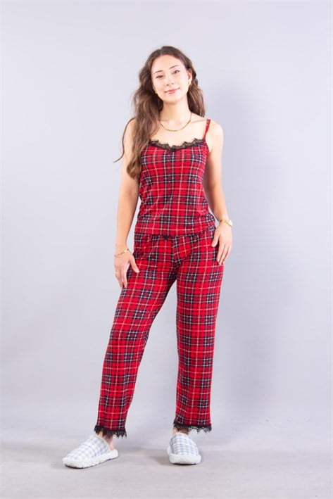 Pijama Takımımckanzie13926 İp Askılı Uzun Alt Pijama Takımıkadınerkek